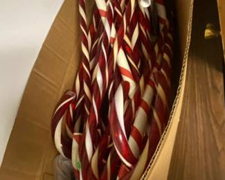 Large collection of candy, cane lights working and not working