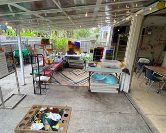 Scraps and smalls stained glass supply sale under pergola