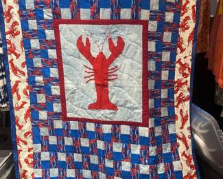 handmade lobster quilt details adorable never used