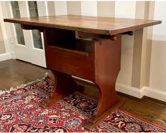 Arts and crafts Mission Stickley school table with interior storage, possibly a sewing table $500 (worth more!)