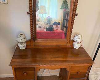 Vanity with mirror