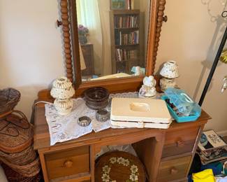 Vanity with mirror