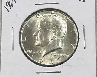 1967 JFK 40% Silver Half Dollar, US w/ Luster