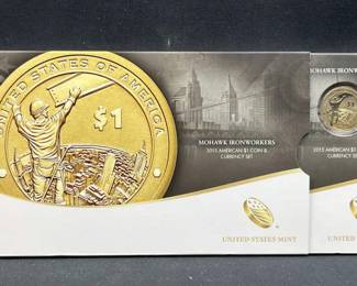 2015 Mohawk Ironworks $1 Coin & Currency Set