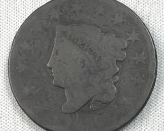 1830 US Classic Head Large Cent, 1c Coin