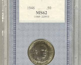 1946 Silver Booker T. W. Half AACGS MS62