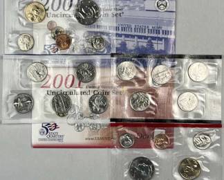 2001-P&D US Mint Uncirculated Coin Sets