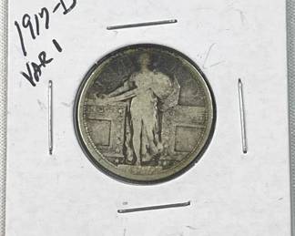 1917-D Variety I Standing Liberty Silver Quarter