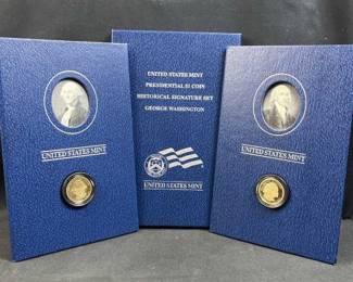George Washington & James M. Pres $1 Sig Sets