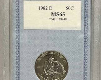 1982-D Silver George Washington AACGS MS65