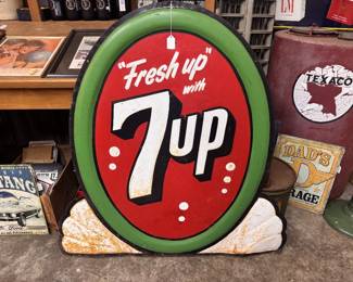 Original 7UP, original sign but has been repainted