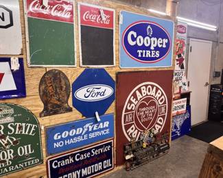 Original Goodyear, Original Socony Motor Oil, Original Cooper Tires and Seaboard Railroad!