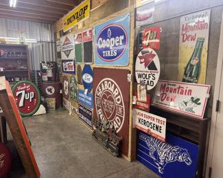Mtn Dew REPOPs, Cooper Tires, Seaboard Railroad, Coke Menu Boards, & tons more!