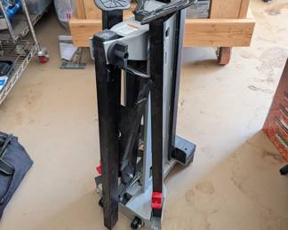 T16 - $100. Strongway Clamping Sawhorse, Portable Workstation. 