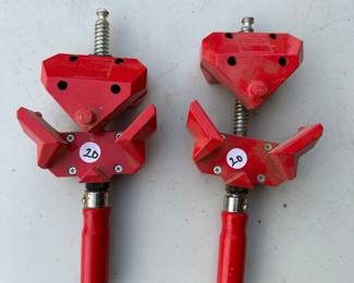 T127 - $20 Each. Bessey 90* Angle Clamps. 
