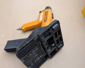 T21 - $175. Bostitch Model Miii Hardwood Flooring Stapler with BucketBoss Bag. 