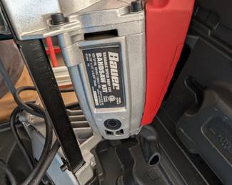 T38 - $50. Bauer 5" deep cut band saw. Model # 1678e-b. 