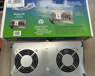 T95 - $70/$50. Crawl Space Ventilators. Model V2D. 18" x 9" x 2". Sealed in package $70. Opened but unused $50. 