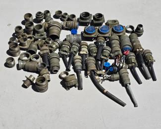T110 - $400, lot of Amphenol Circular Connector Plugs