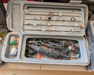 T47 - $20. Dremel MultiPro. Model 395. Tested & Works. Has an extender and some attachments. 