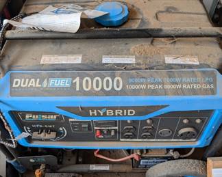 T70 - $800. Pulsar DualFuel Generator. 10000kw. Gas & Propane. 