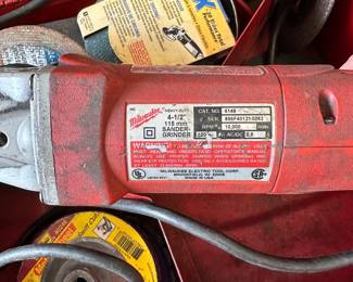 T65 - $50. Milwaukee Model 6148. 4.5" sander/grinder. Tested & Works. 