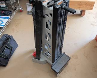 T16 - $100. Strongway Clamping Sawhorse, Portable Workstation. 