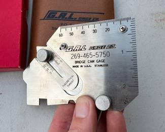 T126 - $40. GAL Gage Co. Bridge Cam Gage. 