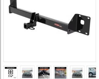 T91 - $40. Curt Brand. 2000# Hitch for a VW Golf, Alltrack or Sportwagen.  Model #11422. 