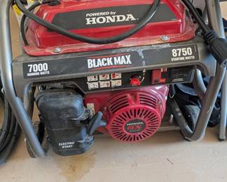 T57 - $800. Honda Black Max Generator GX390. 7000 running watts.