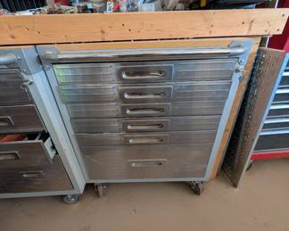T25 - $225. Seville Classics Ultra HD 6 Drawer Cabinet. Model UHD20184B. Measures 28" wide x 18" deep x 34.5" tall. 
