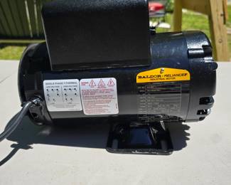 T109 - $600, Baldor #941766 Hydraulic Filter Cart Motor (new in box, we opened for the first time)