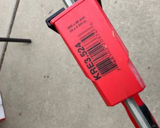 T92 - $30 Each. Bessey 24" x 3.75" bar clamps. 