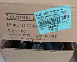 T18 - $40. Central Machinery Bench Top Bar & Rod Bender. Model 38474.