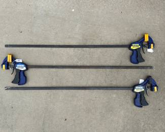T88 - $15 Each. 3 Available. 36" Irwin Quick Clamps. 