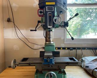 T131 - $400. Central Machinery Milling / Drilling Machine. Model 33686. 2hp reversible motor. Has lots of accessories included - will update photos soon! This weighs close to 400#s. YOU NEED AT LEAST 2 strong people to move. It is in the garage and we can back very close to it but YOU MUST MOVE. 