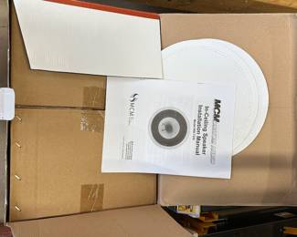 T98 - $40 Each Box. (3 boxes of pairs available.) MCM Custom Audio 8" In-Ceiling Speakers. 