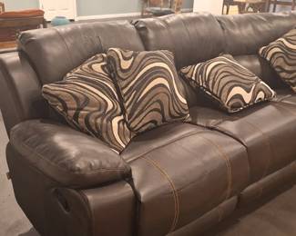 Leather sectional