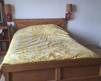 Bedroom Set book case double bed, dresser, and high dresser in next shot