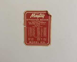 Vintage Maytag E2L Gyratator Washing Machine