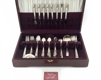 56 Piece Nobility Plate Silverware Set