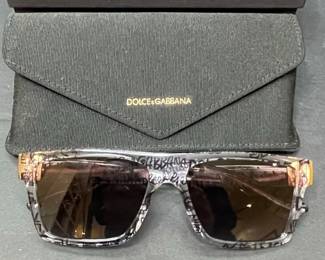 Dolce & Gabbana Graffiti Print Sunglasses