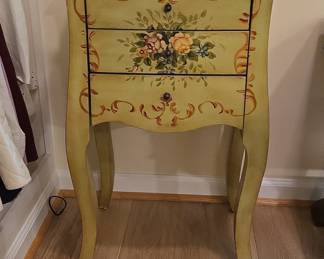 Hand-Painted Italian Style Nightstand