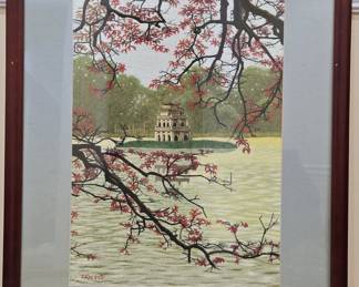 Tân Mỹ Silk Painting of Hoan Kiem Lake