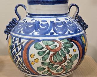 Talavera Pottery Vase with Handles