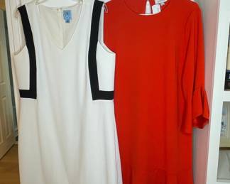 CeCe by Cynthia Steffe White and Black Dress and 5 Twelve Orange Dress