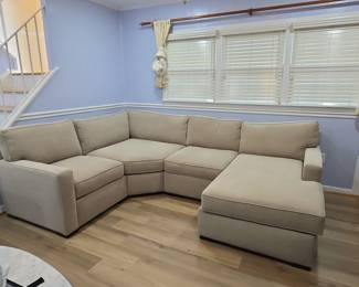 Upholstered Sectional Sofa with Chaise