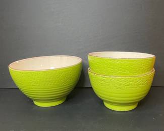 Ceramiche Alfa "Verde" Nesting Serving Bowls