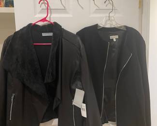 Bagatelle Collection Faux Fur Trim Waterfall Jacket and Neiman Marcus Bomber Jacket