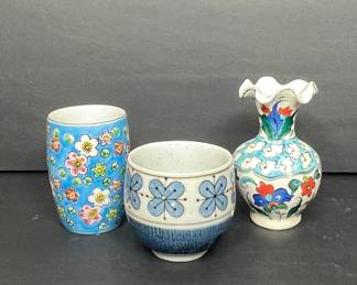 Turkish and Japanese Mini Ceramic Vessels